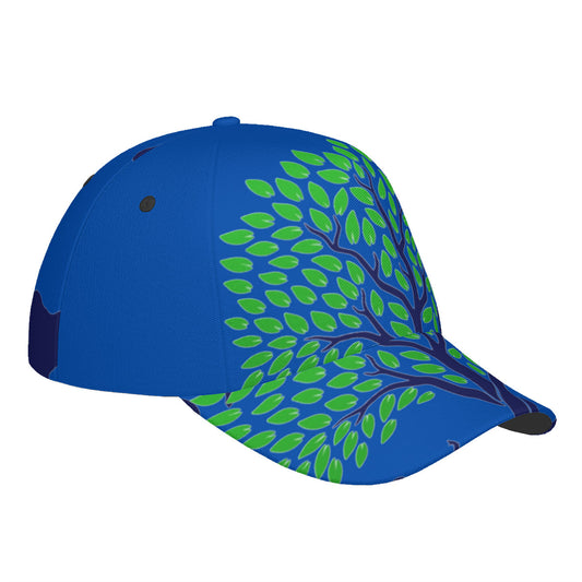 RCO-HC_T9 Curved Brim Baseball Cap (AOP) - Blue