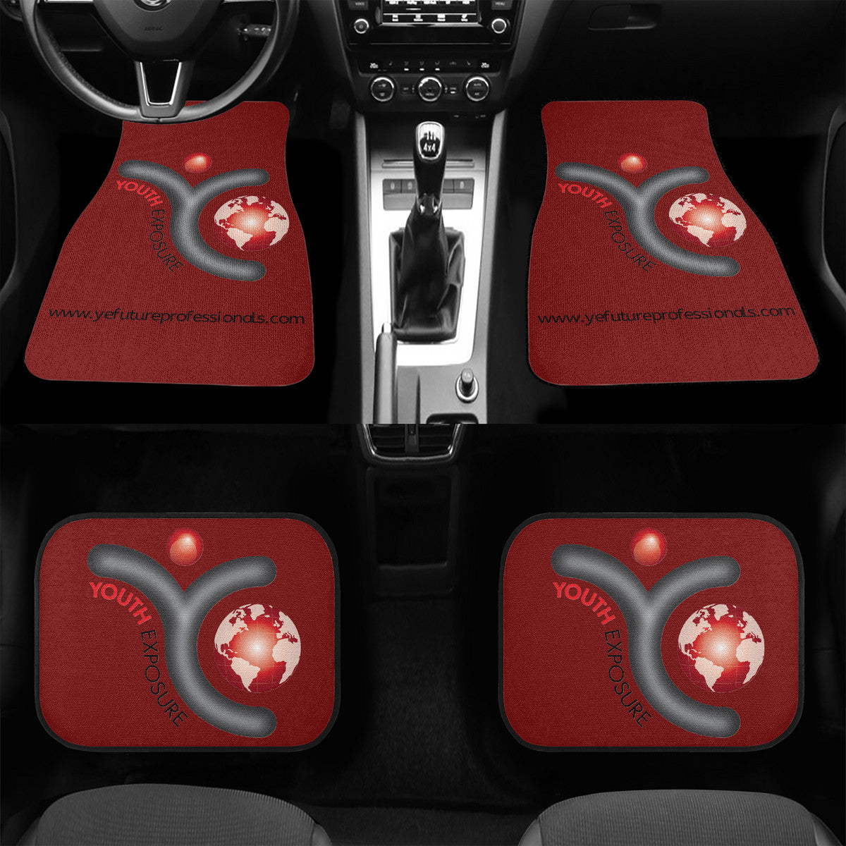 YE-GP Car Floor Mats-Red