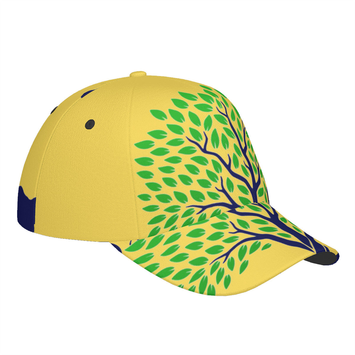 RCO-HC_T9 Curved Brim Baseball Cap (AOP)-Yellow