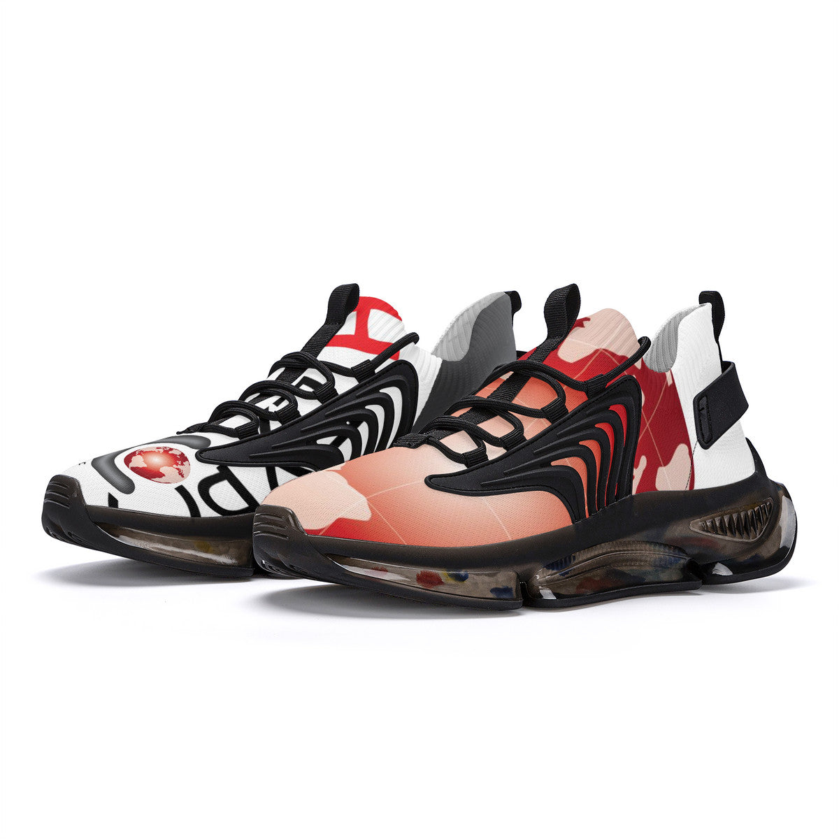 YE-SF_S36 Air Max React Sneakers - Black/Red